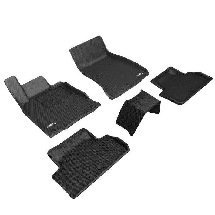 3D MAXpider 3D MAXpider 2019-2023 Genesis G70 RWD Kagu 1st & 2nd Row Floormat - Black