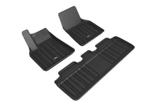 Load image into Gallery viewer, 3D MAXpider 2020-2021 Tesla Model Y Elitect 1st &amp; 2nd Row Floormats - Black - Black Ops Auto Works