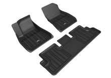 Load image into Gallery viewer, 3D MAXpider 2020-2022 Tesla Model 3 Elitect 1st &amp; 2nd Row Floormats - Black - Black Ops Auto Works