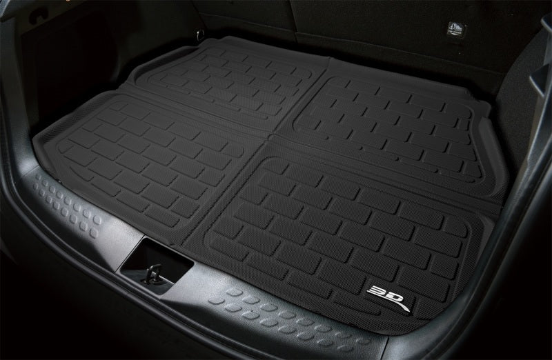 3D Maxpider 2022 Tesla Model X Behind 2nd Row Cross Fold Kagu Black Cargo Liner - Black Ops Auto Works