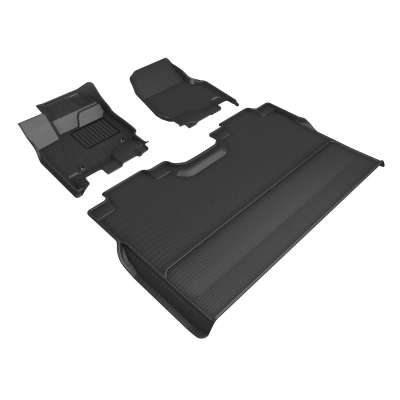 3D Maxpider 22-23 Ford F-150 Supercrew Kagu Floor Mat- Black R1 R2 3D MAXpider ACEL1FR15301509