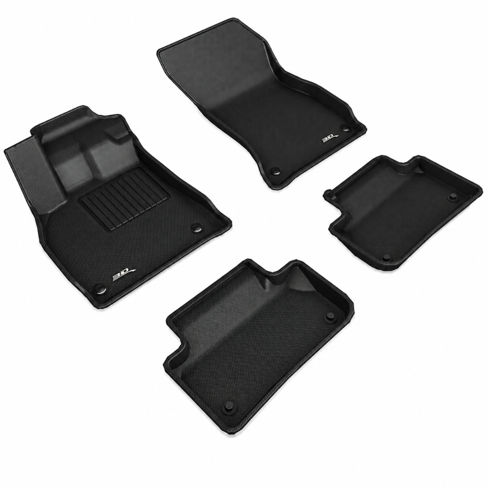 3D MAXpider Kagu black full-set floor mats for 2018-2025 Audi Q5 and SQ5