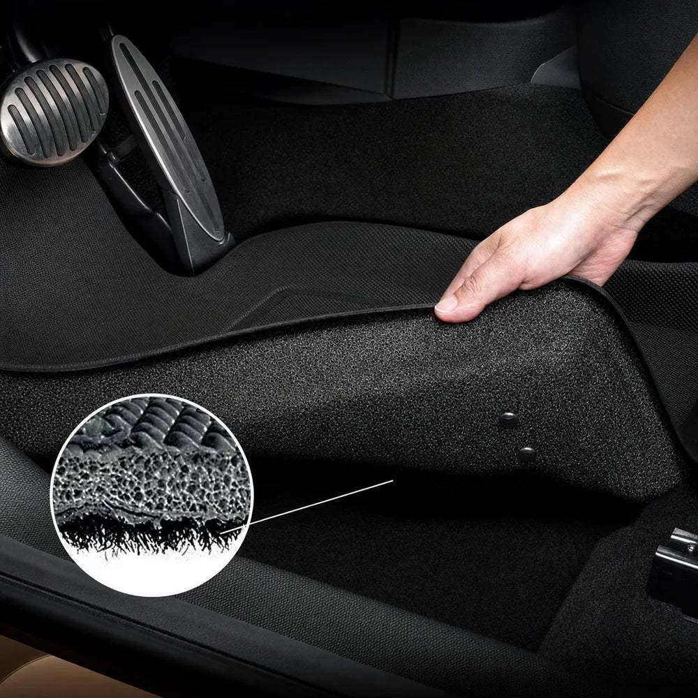 3D MAXpider BMW 4 Series GranCoupe Kagu floor mat anti-skid backing installed