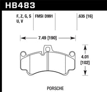 Load image into Gallery viewer, HAWKHB483G.635-Hawk Porsche GT3 DTC-60 Street Front Brake Pads-Brake Pads - Racing-Hawk Performance