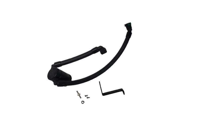 JLT3092P-B-J&L 2024 Ford Mustang GT w/ Whipple Supercharger Oil Separator 3.0 PCV Side - Black Anodized-Oil Separators-J&L