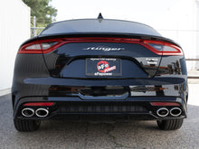 Load image into Gallery viewer, aFe aFe Gemini XV 3in to Dual 2-1/2in 304 SS Cat-Back Exhaust w/ Cut-Out 18-21 Kia Stinger L4-2.0L (t)
