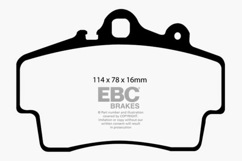EBC 97-99 Porsche Boxster Bluestuff Front Brake Pads-Brake Pads - Racing-EBC