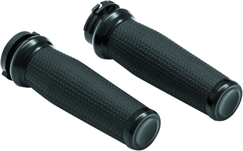 KUR5941-Kuryakyn Thresher Grips Dual Cable Black-Grips-Kuryakyn