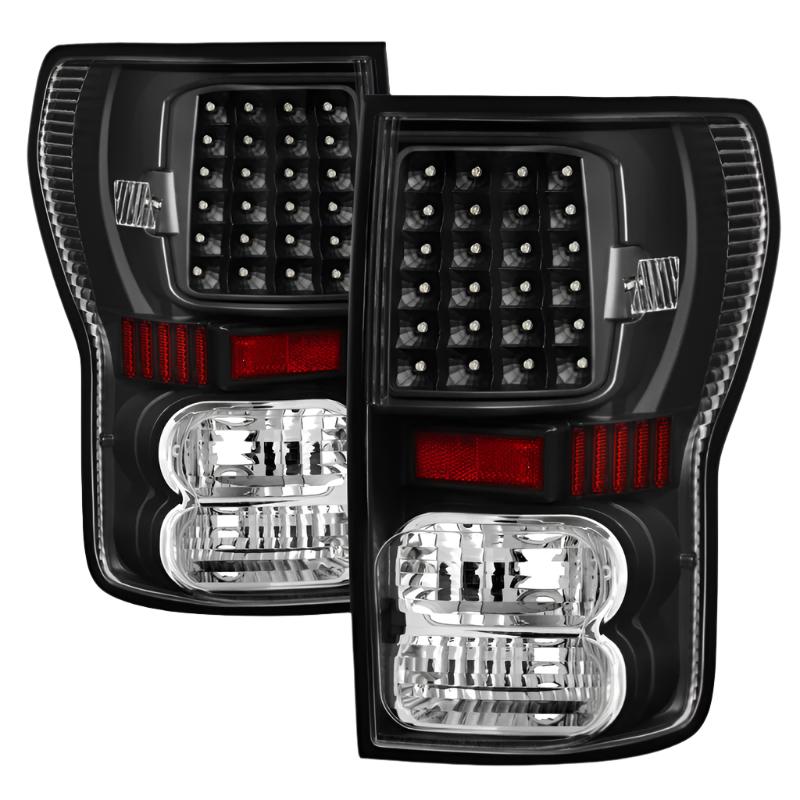 SPY5013200-Xtune Toyota Tundra 07-13 LED Tail Lights Black ALT-ON-TTU07-LED-BK-Tail Lights-SPYDER