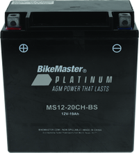 Load image into Gallery viewer, BKM780773-BikeMaster AGM Battery - MS12-20CH-BS-Batteries-Bike Master