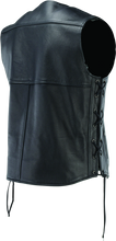 Load image into Gallery viewer, RIV094433-River Road Old Skool Leather Vest Black - Large-Vests-River Road