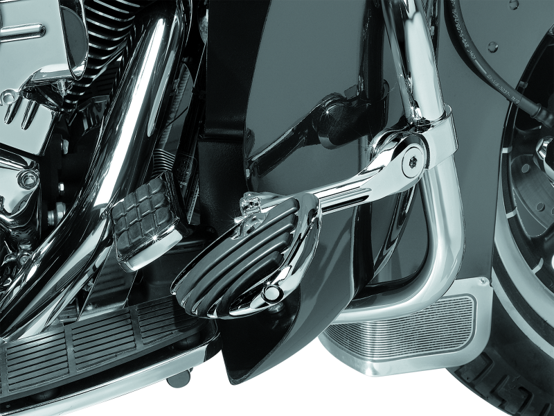 KUR4528-Kuryakyn Tour-Tech Cruise 6in Mount Arm With ISO Wing Pegs 1-1/4in Clamp Chrome-Footpegs-Kuryakyn