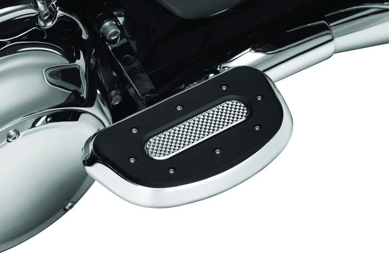 KUR7043-Kuryakyn Heavy Industry Passenger Floorboards Touring Models Chrome-Footpegs-Kuryakyn