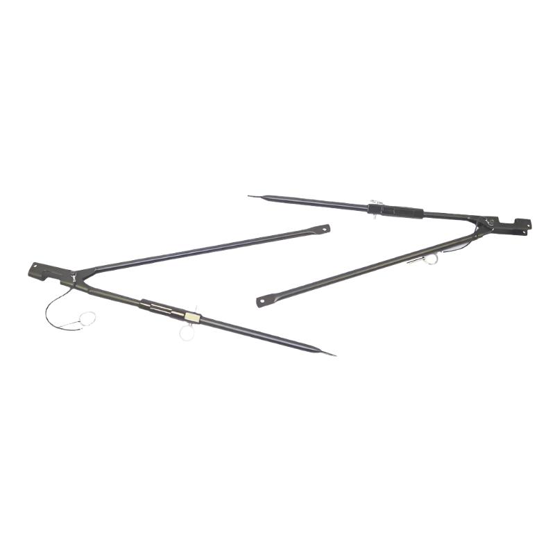 RUG11251.02-Rugged Ridge 87-95 Jeep Wrangler YJ Adjustable S-Top Spreader Bar-Soft Tops-Rugged Ridge