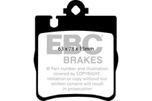 Load image into Gallery viewer, EBCDP41441R-EBC 03 Mercedes-Benz C230 (W203) 2.3 Sport Yellowstuff Rear Brake Pads-Brake Pads - Performance-EBC