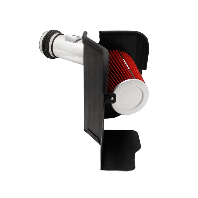 SPE9973-Spectre 03-07 Ford SD V8-6.7L DSL Air Intake Kit - Polished w/Red Filter-Cold Air Intakes-Spectre