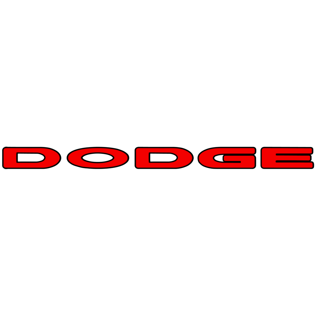 Exotic Innovations Dodge Rear Badge/Emblem - OEM Color-Matched / Carbon Fiber