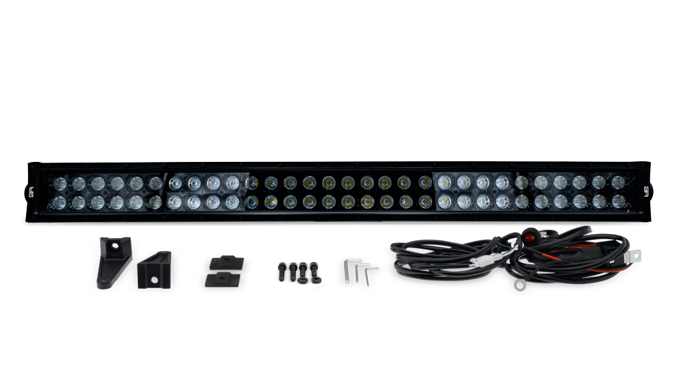 -Body Armor 4x4 20in Blackout LED Light Bar Combo Beam with Wiring Harness-Light Bars & Cubes-Body Armor 4x4