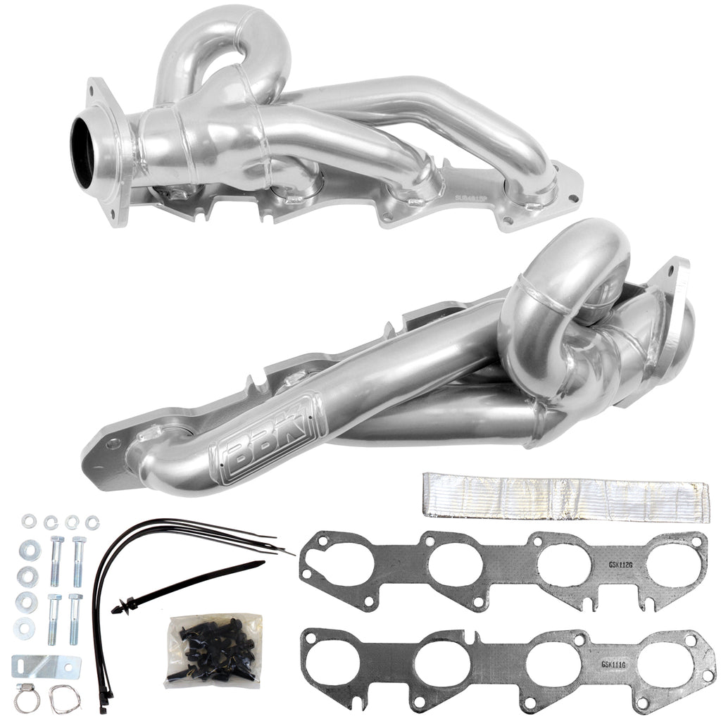 DODGE RAM 1500 5.7L HEMI 1-3/4" SHORTY HEADERS - POLISHED SILVER CERAMIC 19-24 SKU #: 40150