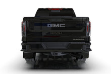 Load image into Gallery viewer, RALMF131-BLK-MBK-Rally Armor 20-24 GMC Sierra 2500/3500 HD Denali Black Mud Flap w/Metallic Black Logo-Mud Flaps-Rally Armor