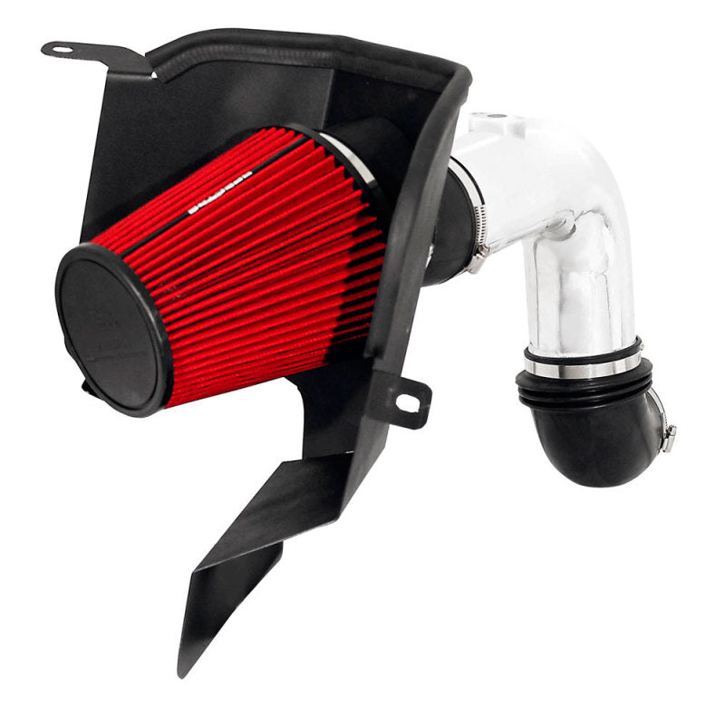 SPE9938-Spectre 03-07 Dodge RAM L6-5.9L DSL Air Intake Kit - Polished w/Red Filter-Cold Air Intakes-Spectre
