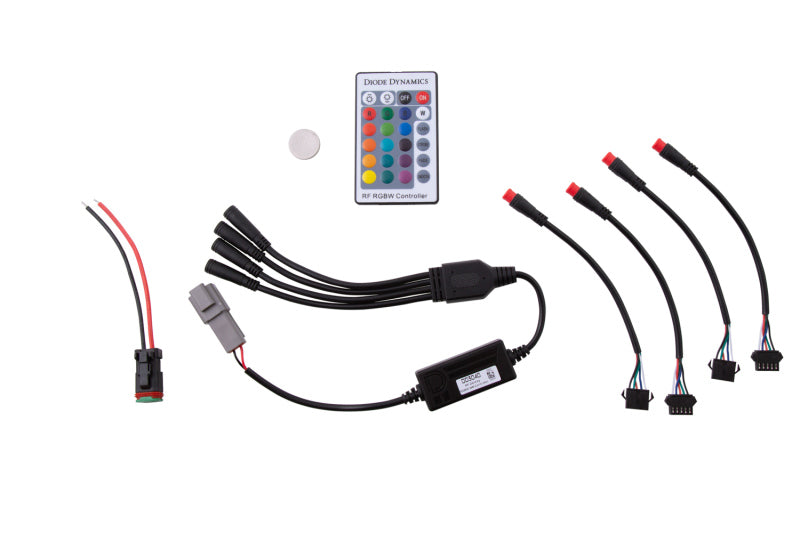 Diode Dynamics RGBW 24-Key M8 RF Controller-Light Accessories and Wiring-Diode Dynamics
