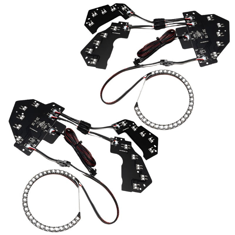 ORL1446-332-Oracle 18-21 Ford Mustang Dynamic DRL w/ Halo Kit & Sequential Turn Signal - ColorSHIFT SEE WARRANTY-Headlights-ORACLE Lighting