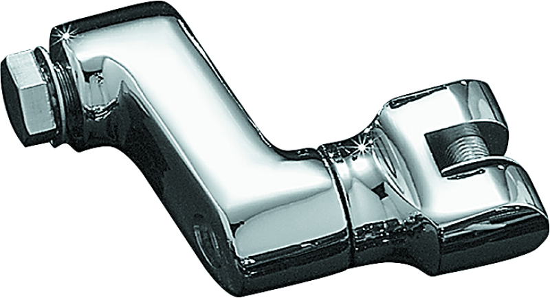 KUR7996-Kuryakyn Offset Peg Mount With 1/2in-13 Mount Bolts Chrome (Pair)-Footpegs-Kuryakyn