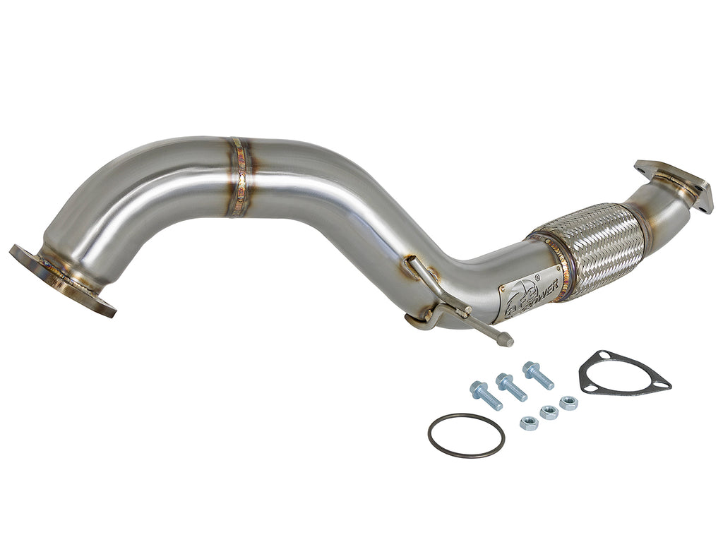 aFe aFe Twisted Steel 3in Rear Down-Pipe/Mid Pipe 2017+ Honda Civic Type R I4 2.0L (t)