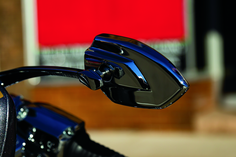 KUR1963-Kuryakyn Phantom Mirrors Gloss Black-Rear View Mirrors-Kuryakyn