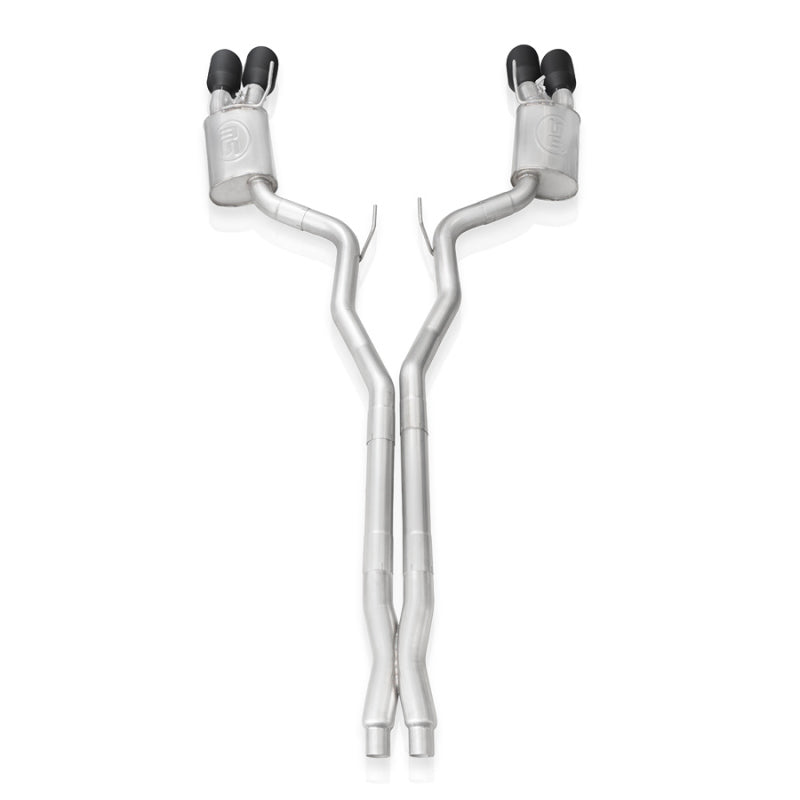 SSWGT500CBXFCLB-Stainless Works 2020 Ford GT500 Legend Catback X-Pipe Exhaust Factory Connect - Black Tips-Catback-Stainless Works