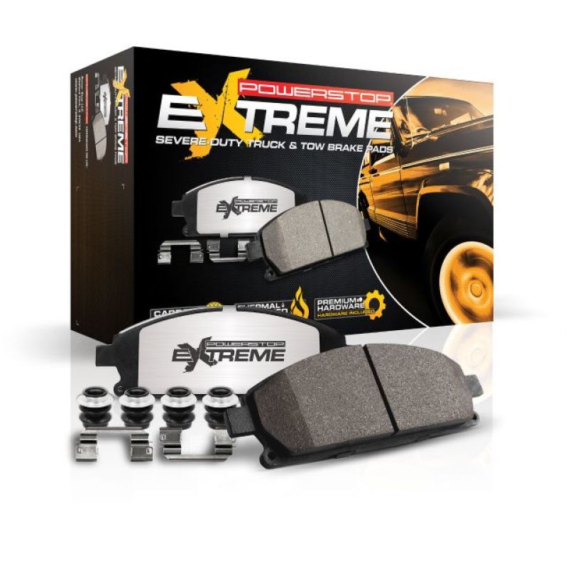 Power Stop 16-18 Chevrolet City Express Front Z36 Truck & Tow Brake Pads w/Hardware-Brake Pads - Performance-PowerStop