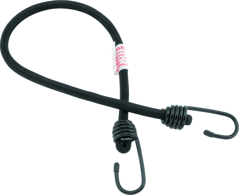 BKM100124-BikeMaster Bungee 24in Heavy Duty 2 Hook Black-Cargo Tie-Downs-Bike Master