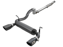 Load image into Gallery viewer, aFe aFe Rebel Series 409 Stainless Steel Cat-Back Exhaust 18-21 Jeep Wrangler JL 2.0L (t) - Black Tip
