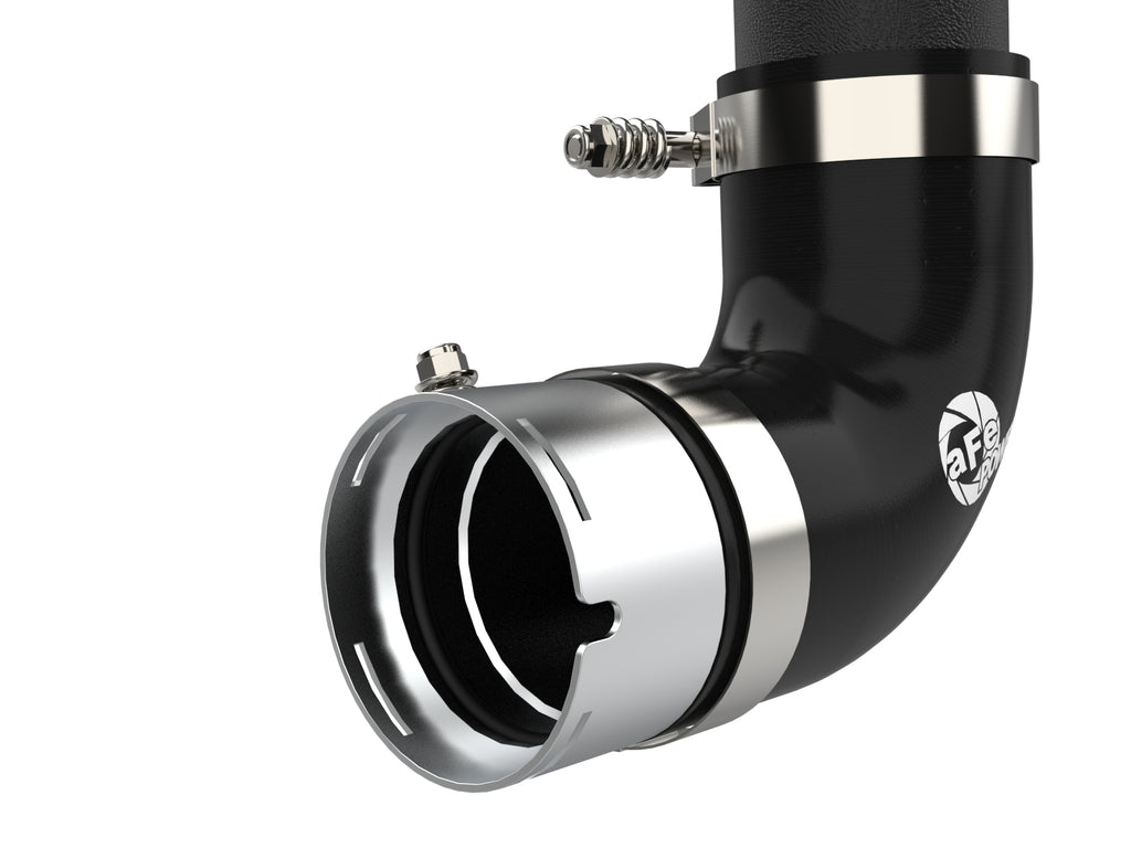 aFe aFe 21-23 Ford Bronco V6-2.7Ltt BladeRunner Alum Hot &amp; Cold Charge Pipe Kit - Black