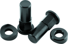 Load image into Gallery viewer, BKM151628-BikeMaster Rim Lock Nuts (Pair) T6 Aluminum/Black-Wheel Accessories-Bike Master
