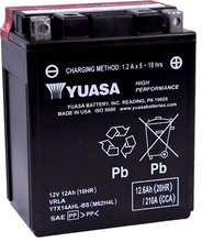 Load image into Gallery viewer, Yuasa YTX14AHL-BS High Performance AGM 12 Volt Battery (Bottle Supplied)-Batteries-Yuasa Battery