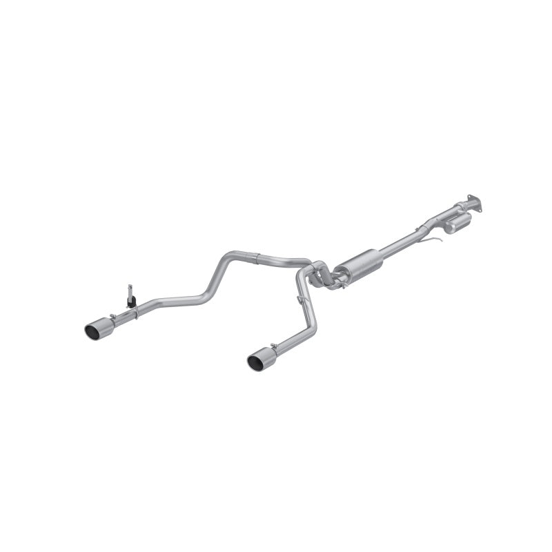 MBRPS5021AL-MBRP 2019+ Chevrolet Silverado 1500 / 2019+ GMC Sierra 1500 Alum. 3in Armor Lite Cat-Back Exhaust-Catback-MBRP
