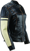 Load image into Gallery viewer, RIV094388-River Road Dame Vintage Leather Jacket Black Womens - Small-Jackets - Leather-River Road