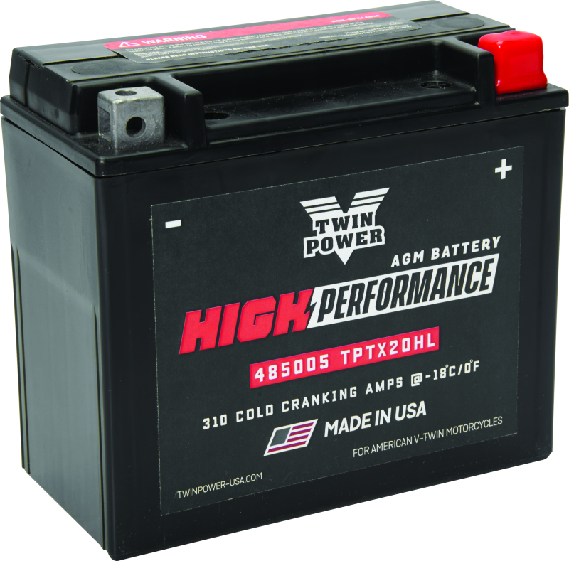 TWP485005-Twin Power YTX-20HL High Performance Battery Replaces H-D 65989-97A Made in USA-Batteries-TwinPower