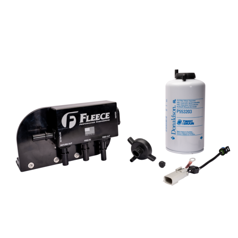FPEFPE-FMC-UBFA-1724-Fleece Performance 17-24 Ford F250-550 Powerstroke Under Bed Fuel Filter Assembly-Fuel Filters-Fleece Performance