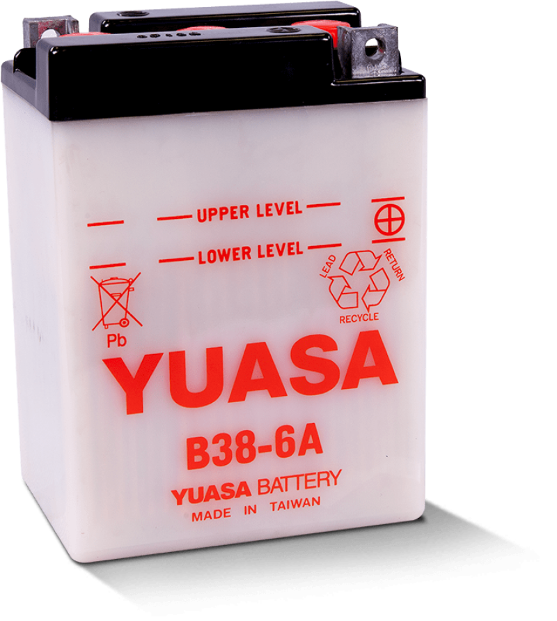 Yuasa B38-6A Conventional 6 Volt Battery-Batteries-Yuasa Battery