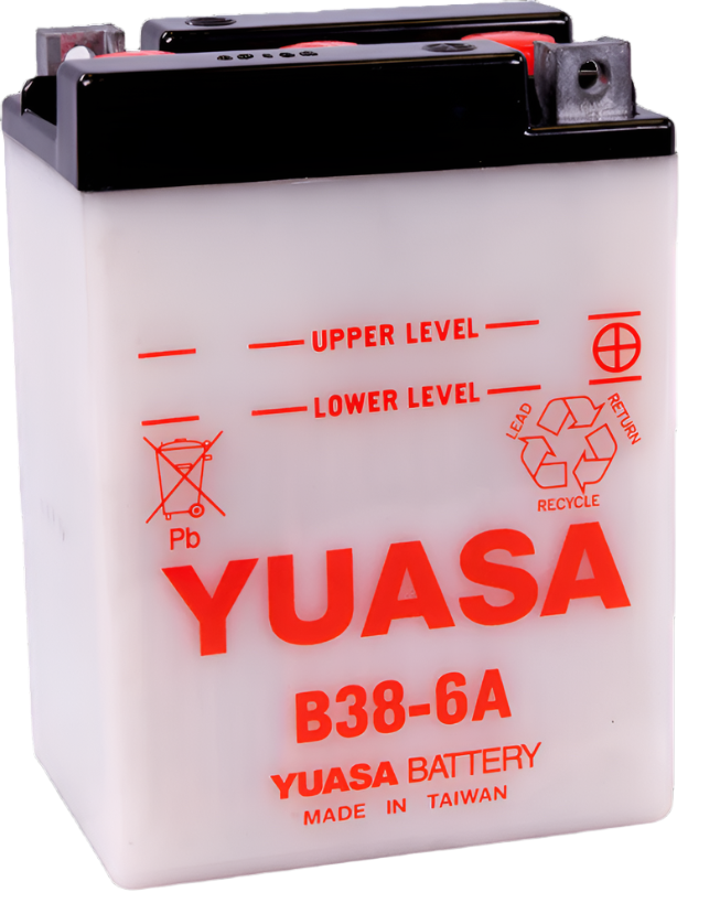 Yuasa B38-6A Conventional 6 Volt Battery-Batteries-Yuasa Battery
