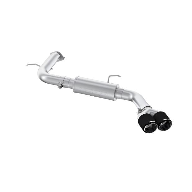 MBRPS47123CF-MBRP 21-24 Hyundai Hyundai T304 Stainless Steel 3in Axle-Back Rear Exit W/Dual Carbon Fiber Tip-Axle Back-MBRP