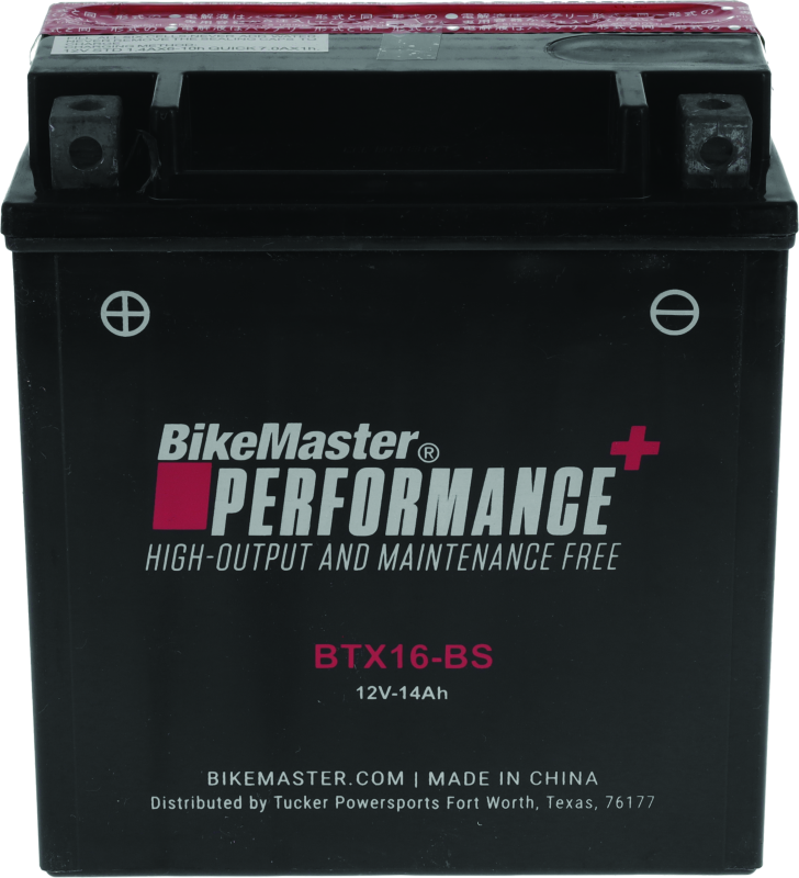 BKM781326-BikeMaster BTX16-BS Battery-Batteries-Bike Master