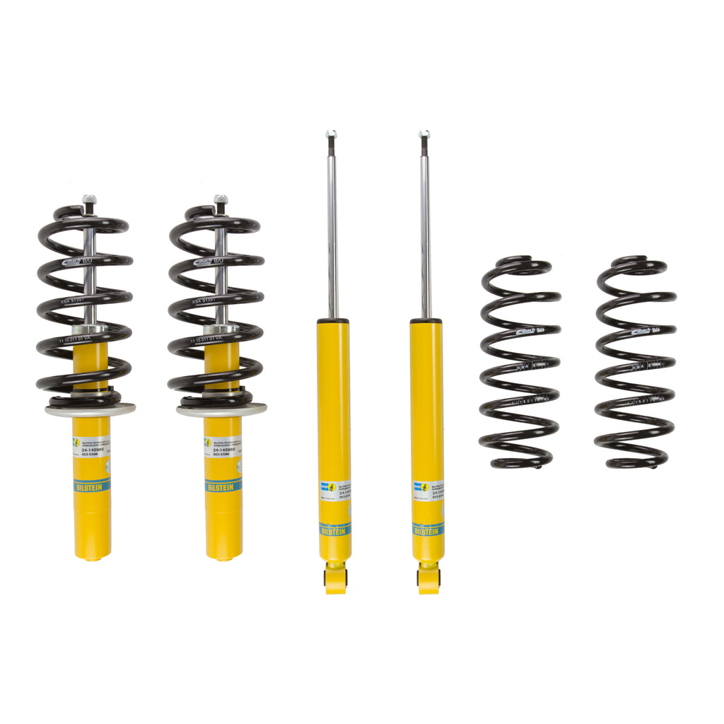 -Bilstein B12 2009 Audi A4 Base Front and Rear Suspension Kit-Shock & Spring Kits-Bilstein