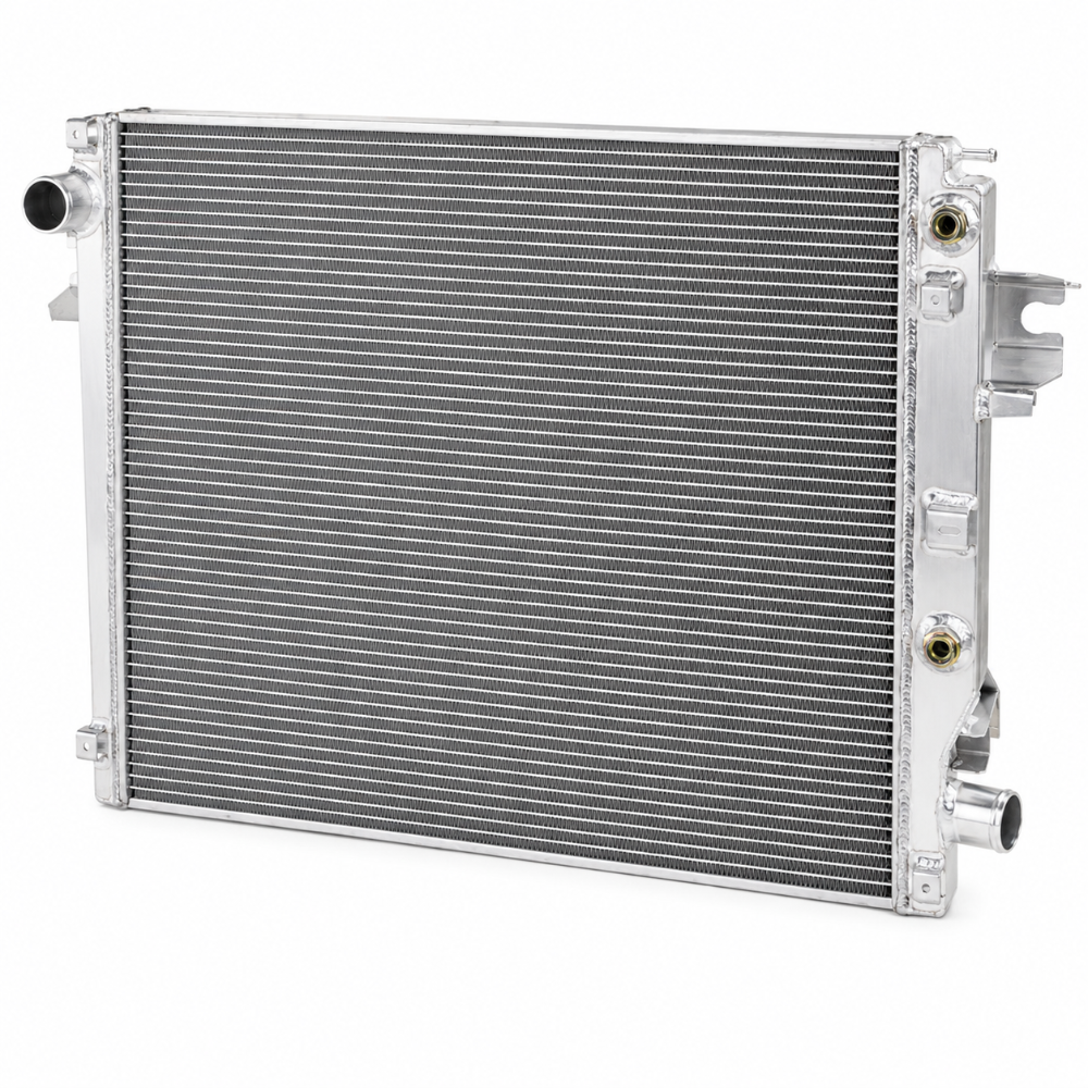 aFe 46-52201 Street Series radiator improves cooling efficiency on 6.7L Cummins