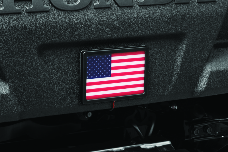 KUR2892-Kuryakyn Freedom Flag LED 4in X 6in Black-Brackets-Kuryakyn