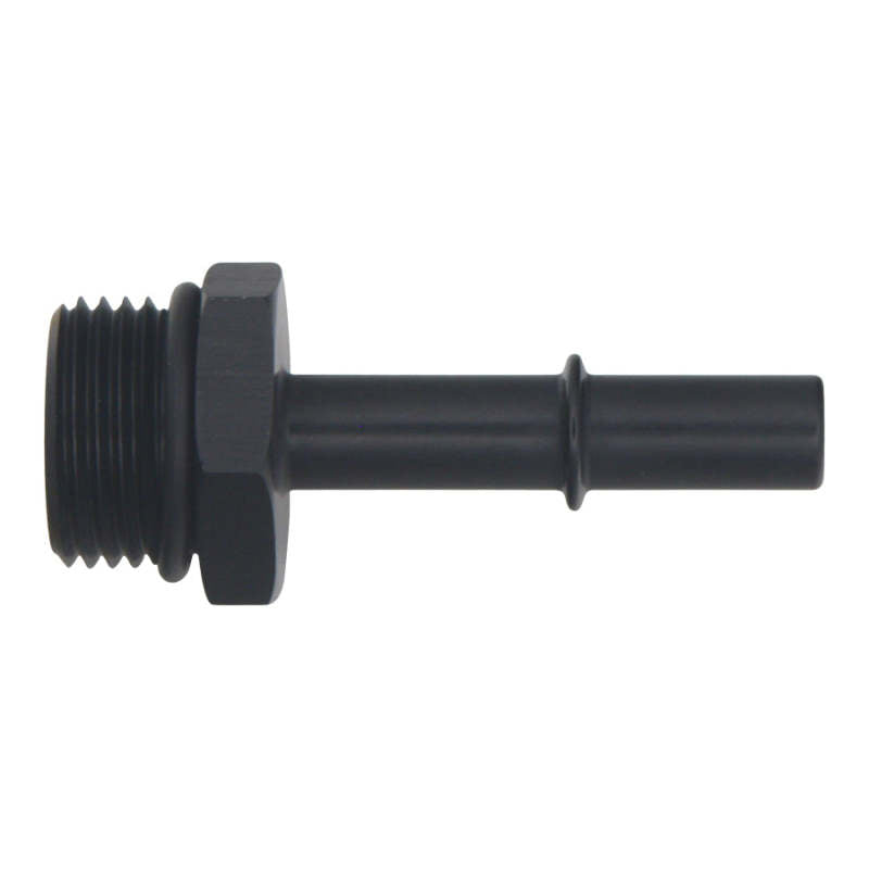 DWK6-02-0125-B-DeatschWerks 10AN ORB Male to 3/8in Male EFI Quick Connect Adapter - Anodized Matte Black-Fuel Components Misc-DeatschWerks