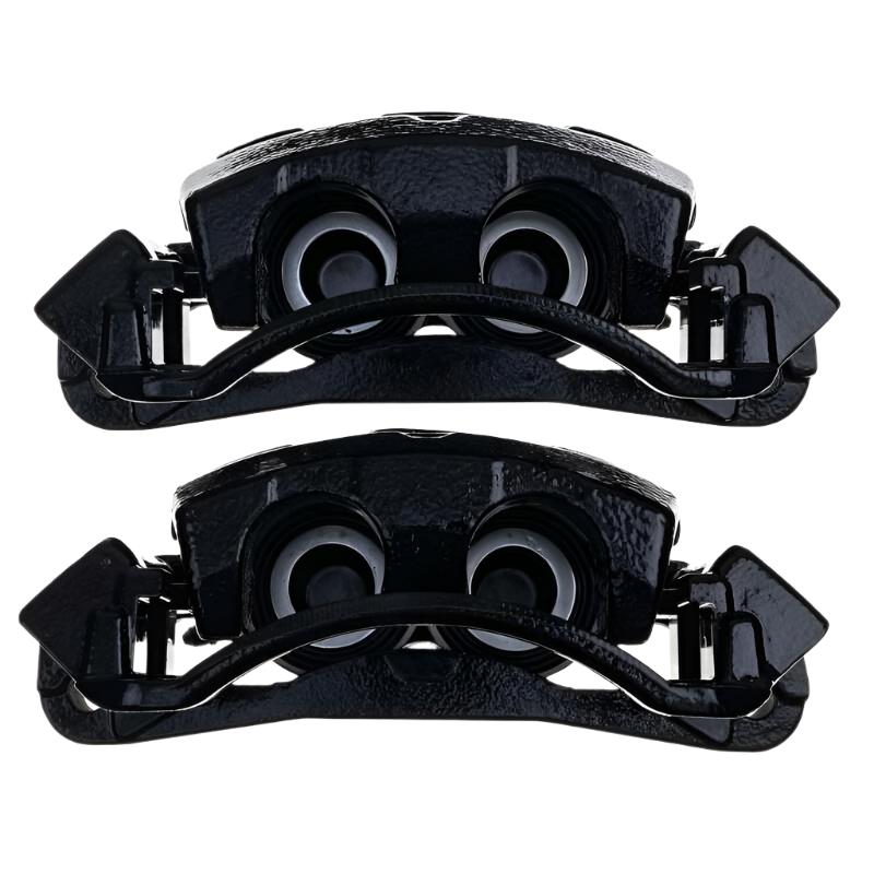 PSBS4790BLK-Power Stop 00-05 Ford Excursion Front Black Caliper - Pair w/Bracket-Brake Calipers - Perf-PowerStop
